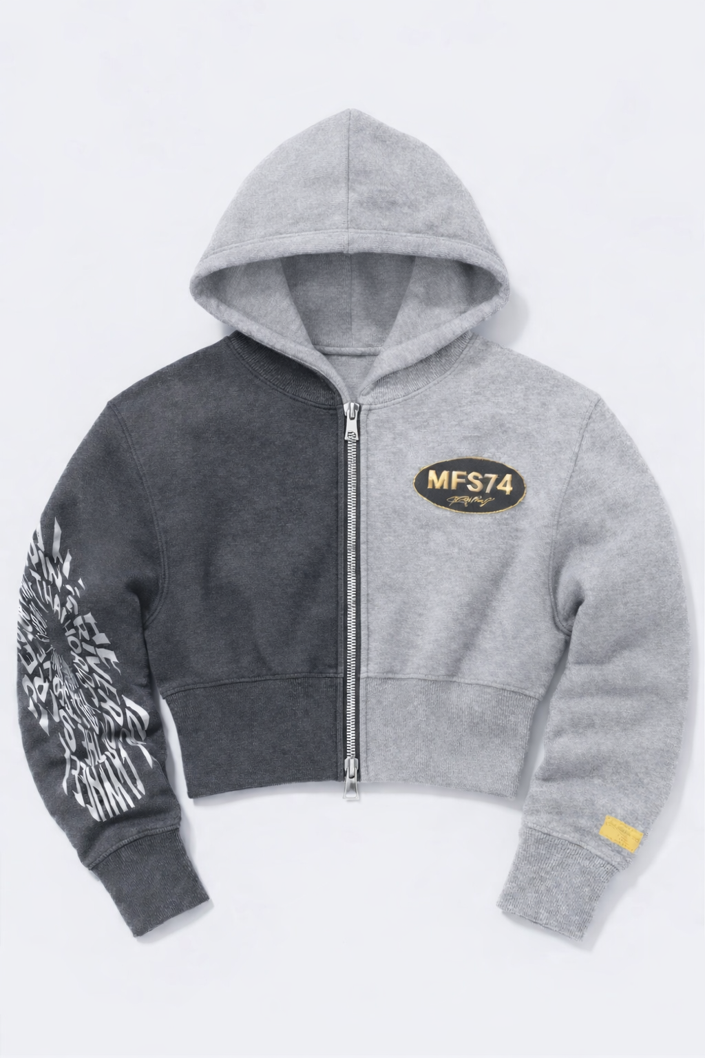 FEMALES No. 74 Concrete Cropped Hoodie